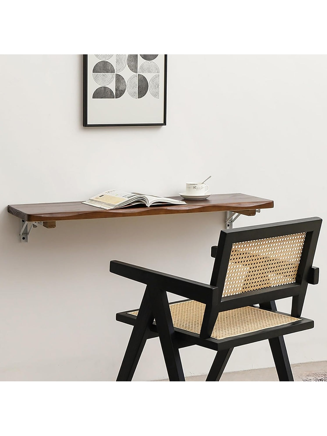 Wand Klapptisch mit platzsparender Klappfunktion fur Kuche Balkon Arbeitszimmer und Hauswirtschaftsraum lr1072584