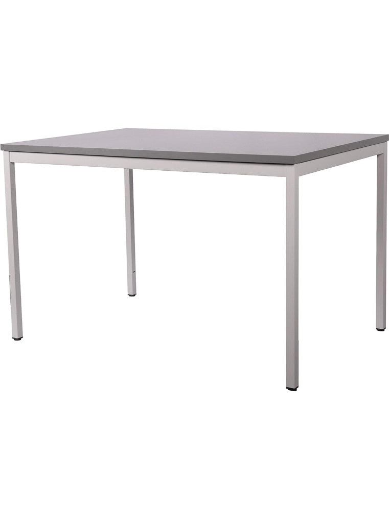 Grosser Schreibtisch 140 x 80 cm aus Stahl fur Buro und Arbeitszimmer in Grau jq4247602