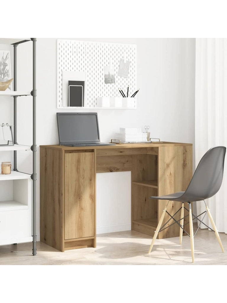 Schreibtisch 120 x 42 x 76 cm in Artisan Eiche mit Stauraum fur Homeoffice Buro und Arbeitszimmer td6352771