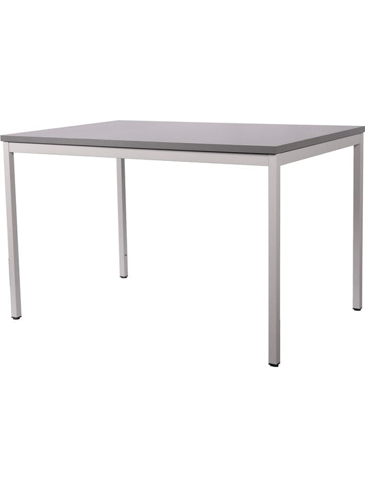 Grosser Schreibtisch 140 x 80 cm aus Stahl fur Buro und Arbeitszimmer in Grau jq4247602