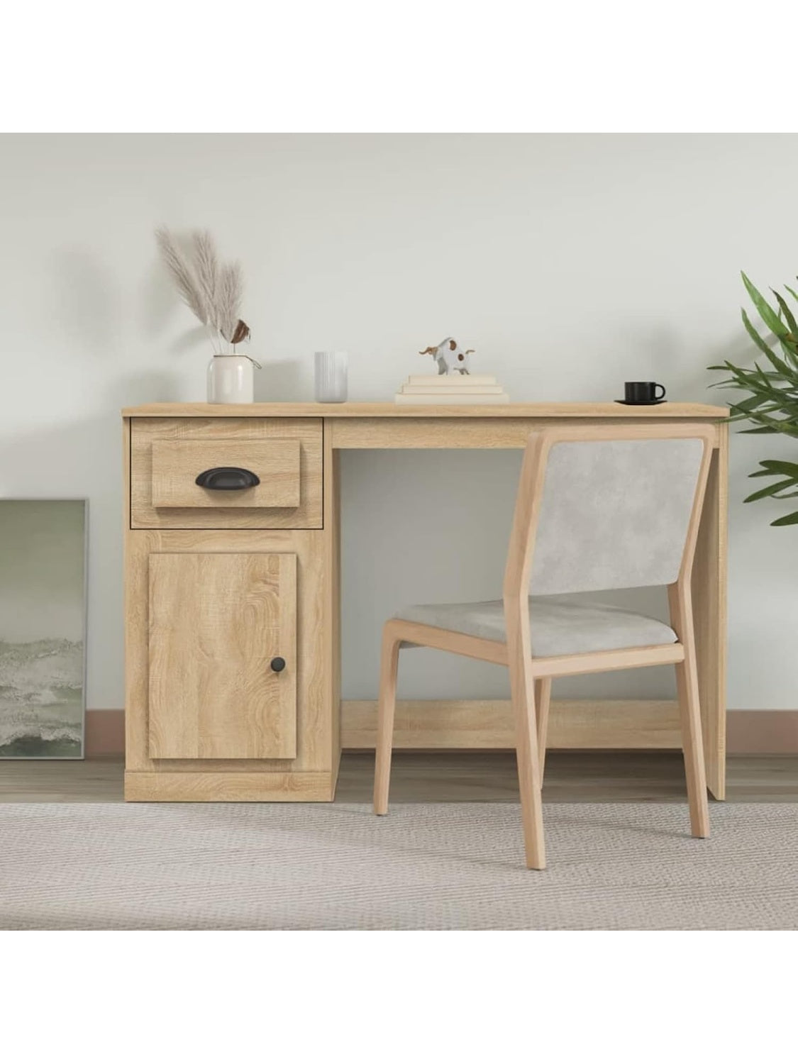 Burotisch in Sonoma Eiche 115 x 50 x 75 cm mit Schublade aus Holzwerkstoff ag6205641